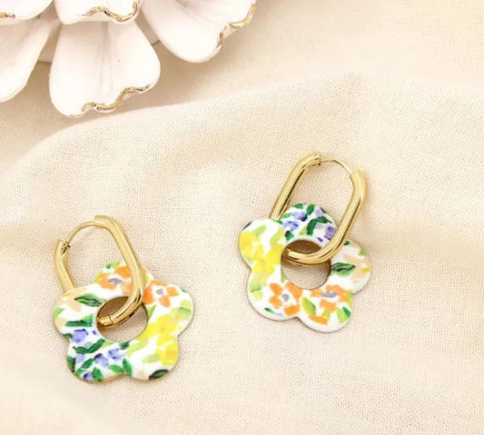 Boucles d'oreilles Créoles Email