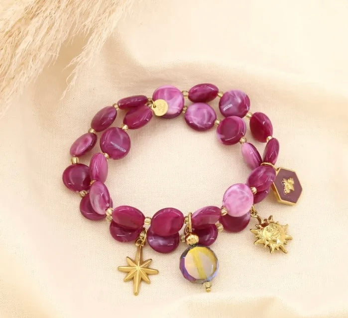 Double Bracelets Elastique Breloques