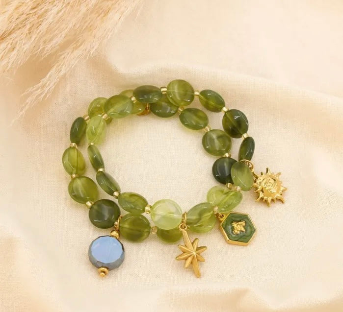 Double Bracelets Elastique Breloques