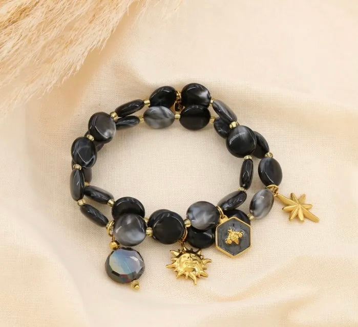 Double Bracelets Elastique Breloques