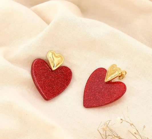 Boucles d'oreilles Coeur
