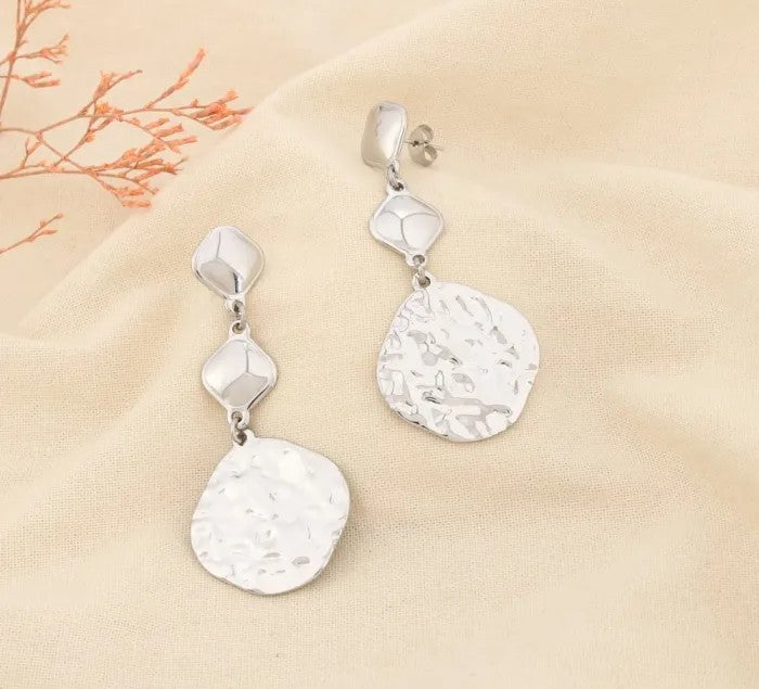 Boucles d'oreilles Martelé