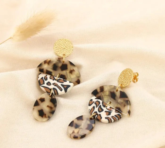 Boucles d'oreilles Léopard
