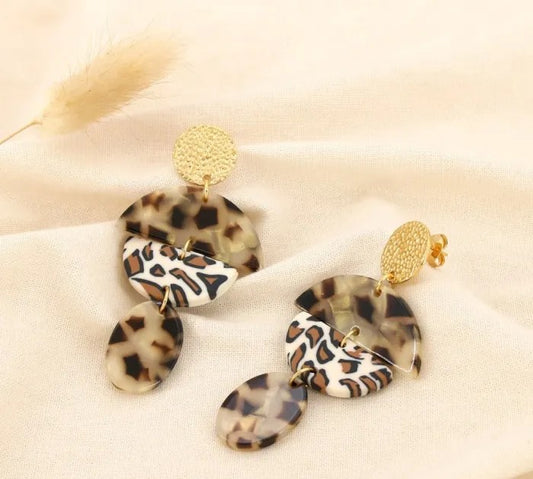 Boucles d'oreilles Léopard